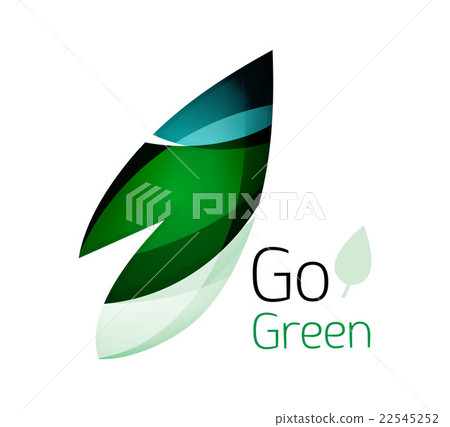 Abstract geometric leaf icon Abstract geometric leaf icon 22545252