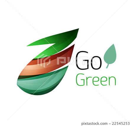 Geometric abstract leaf business logo Geometric abstract leaf business logo 22545253