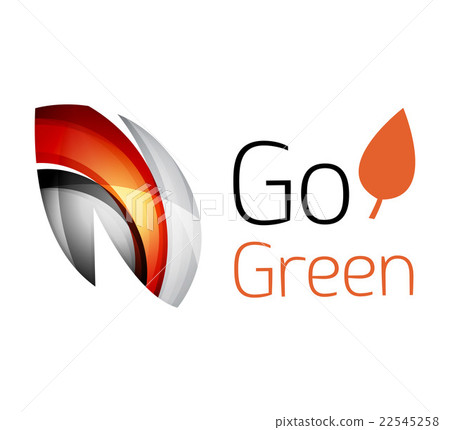 Colorful leaf logo. Geometric abstract icon Colorful leaf logo. Geometric abstract icon 22545258