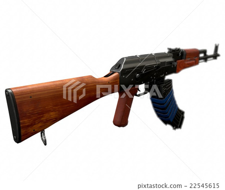AKM assault rifle 3d illustration icon weapon 22545615
