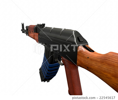 AKM assault rifle 3d illustration icon weapon 22545617