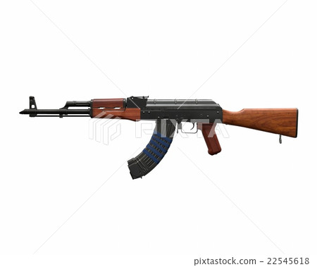 AKM assault rifle 3d illustration icon weapon AKM assault rifle 3d illustration icon weapon 22545618