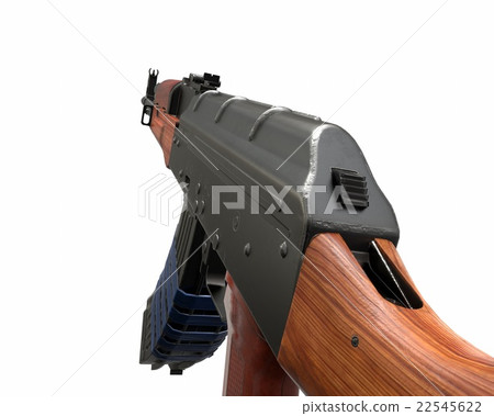 AKM assault rifle 3d illustration icon weapon 22545622