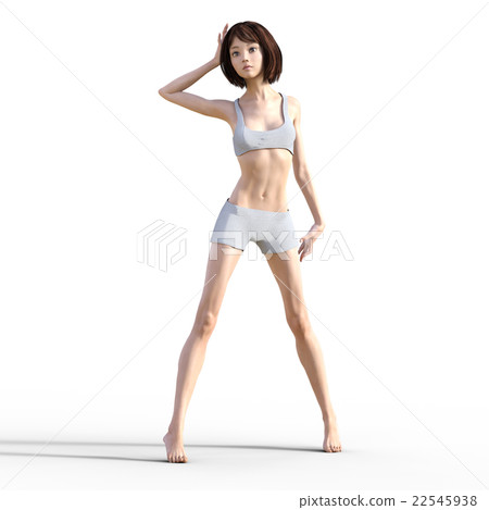 Female body part of beautiful leg perming 3DCG illustration material Female body part of beautiful leg perming 3DCG illustration material 22545938