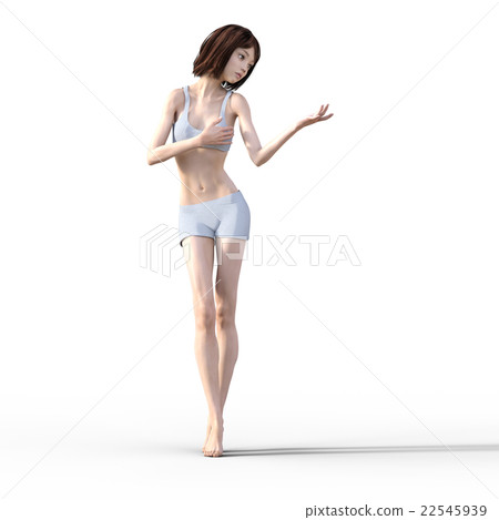 Female body part of beautiful leg perming 3DCG illustration material Female body part of beautiful leg perming 3DCG illustration material 22545939