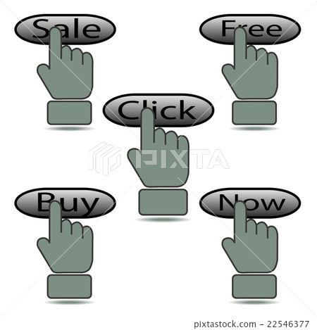 hand click - Stock Illustration [22546377] - PIXTA