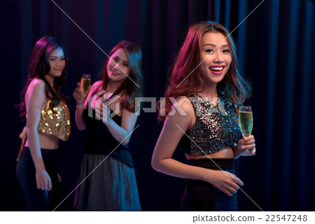 Girl with champagne glass Girl with champagne glass 22547248