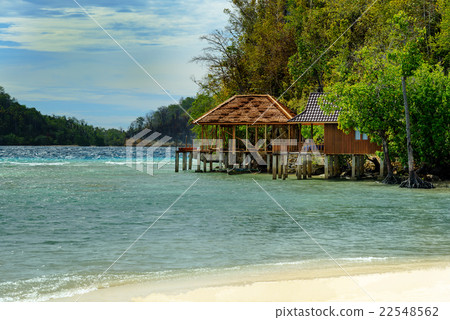 Beach on Bolilanga Island. Togean Islands Beach on Bolilanga Island. Togean Islands 22548562