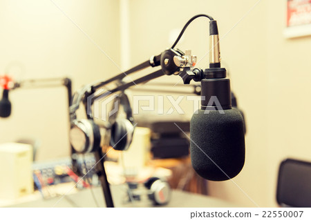 microphone at recording studio or radio station microphone at recording studio or radio station 22550007
