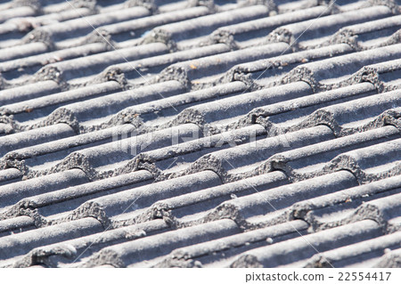Background perspective of grey roof tiles 22554417