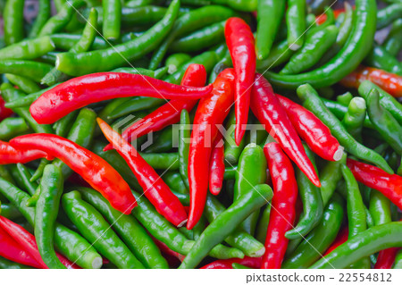 A heap of fresh chili peppers 22554812