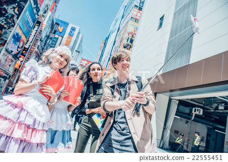 Foreigners sightseeing in Akihabara 22555451