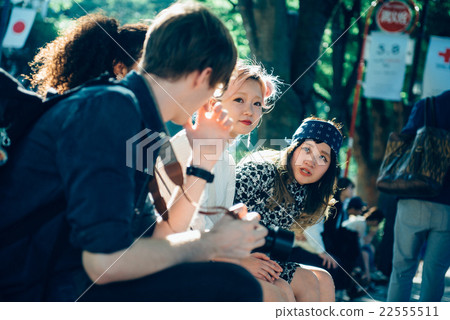 Foreigner who sights in Harajuku 22555511