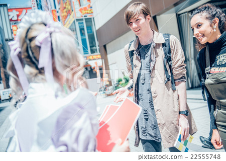 Foreigners sightseeing in Akihabara Foreigners sightseeing in Akihabara 22555748