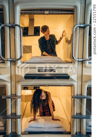 Foreigners staying at the capsule hotel Foreigners staying at the capsule hotel 22555799