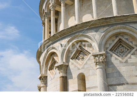 Part of bell tower of Cathedral . Pisa. Italy Part of bell tower of Cathedral . Pisa. Italy 22556082
