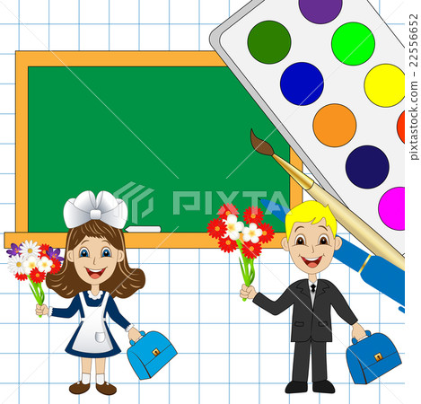 funny babies with flowers and school Board funny babies with flowers and school Board 22556652