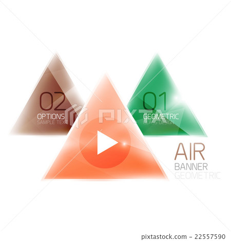 Shiny glass triangle web box Shiny glass triangle web box 22557590