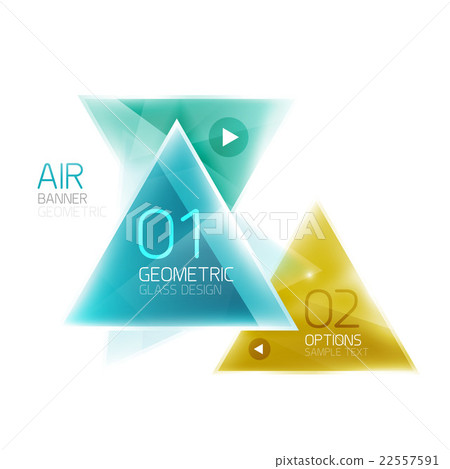 Shiny glass triangle web box Shiny glass triangle web box 22557591