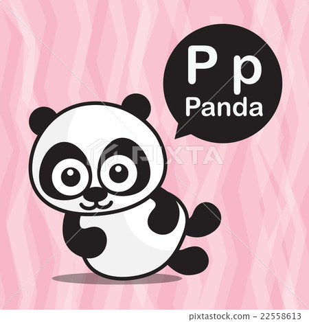 P Panda color cartoon and alphabet for children P Panda color cartoon and alphabet for children 22558613