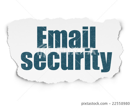 Security concept: Email Security on Torn Paper 22558980