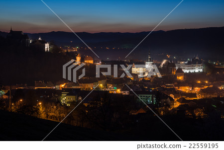 Sighisoara before sunrise Sighisoara before sunrise 22559195