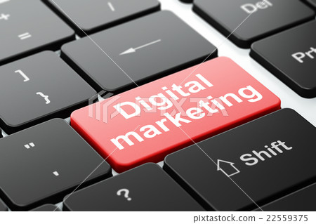 Advertising concept: Digital Marketing on computer Advertising concept: Digital Marketing on computer 22559375