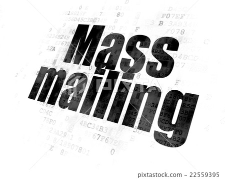 Marketing concept: Mass Mailing on Digital 22559395