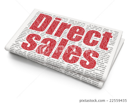 Advertising concept: Direct Sales on Newspaper Advertising concept: Direct Sales on Newspaper 22559435