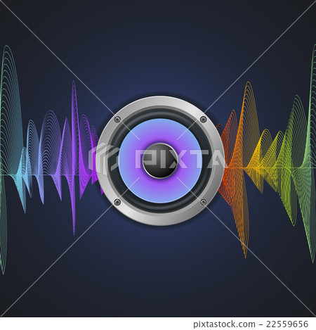 Musical Concept. Audio Speaker and Equalizer on 22559656