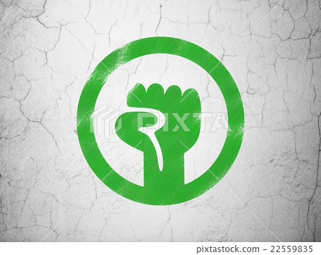 Political concept: Uprising on wall background Political concept: Uprising on wall background 22559835