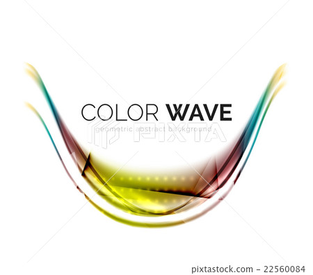 Abstract color wave design element Abstract color wave design element 22560084
