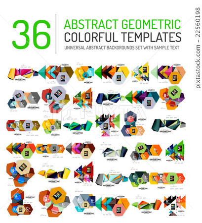 Collection of abstract backgrounds - Stock Illustration [22560198] - PIXTA