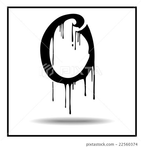 Melted grunge font 22560374
