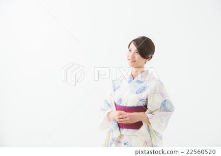 A woman in a yukata 22560520