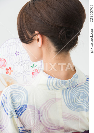 Yukata woman (nape) 22560705