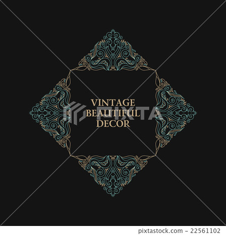 Eastern gold arabic vector lines design templates 22561102