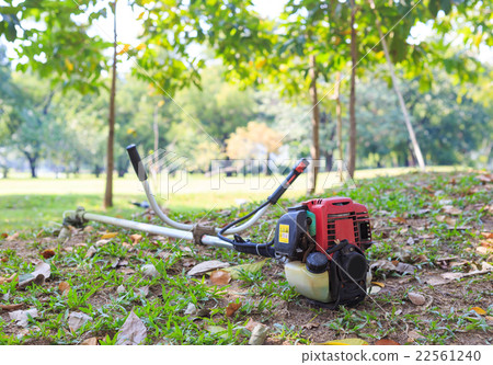 lawn mover  on the field 22561240