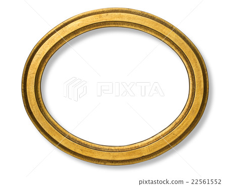 old oval picture frame wooden 22561552