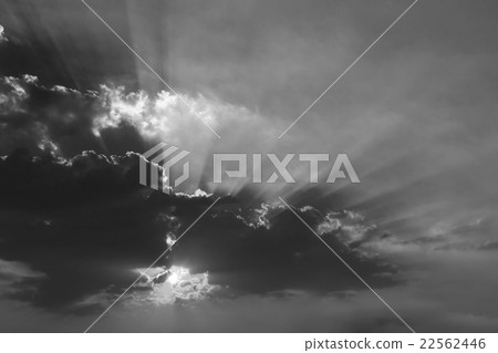 Black and white of beautiful sky 22562446