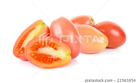 cherry tomatoes isolated on the white background cherry tomatoes isolated on the white background 22563854