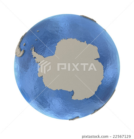 Antarctica on model of planet Earth 22567129