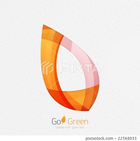 Green concept, geometric design eco leaf Green concept, geometric design eco leaf 22568033