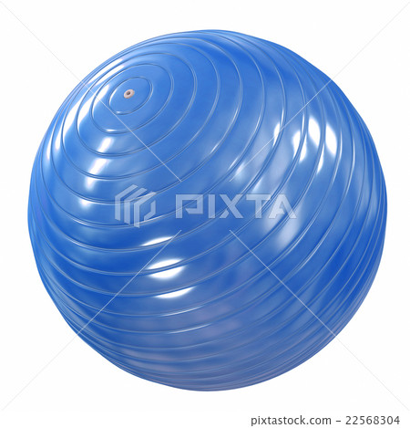 Fitball blue. 3d illustration Fitball blue. 3d illustration 22568304