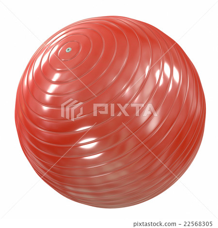 Fitball red. 3d illustration Fitball red. 3d illustration 22568305