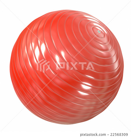 Fitball red. 3d illustration Fitball red. 3d illustration 22568309