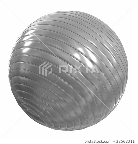 Fitball silver. 3d illustration Fitball silver. 3d illustration 22568311