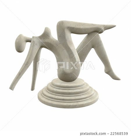 Abstract sculpture of graceful girl on a stand. Abstract sculpture of graceful girl on a stand. 22568539