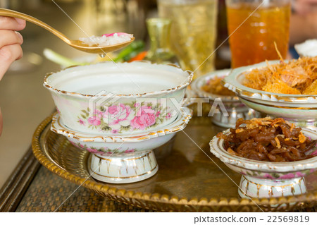 "Khao Chae" traditional Thai food. 22569819