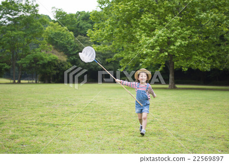 Girl taking insects 22569897